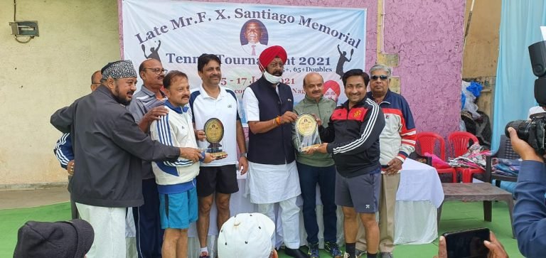45 प्लस डबल्स में सूर्यकांत खण्डेलवाल-सचेत पारख रहे विनर