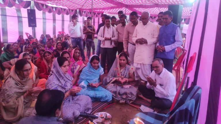 शकरवारा में किया गया विधायक द्वारा कलार समाज भवन का भूमि पूजन