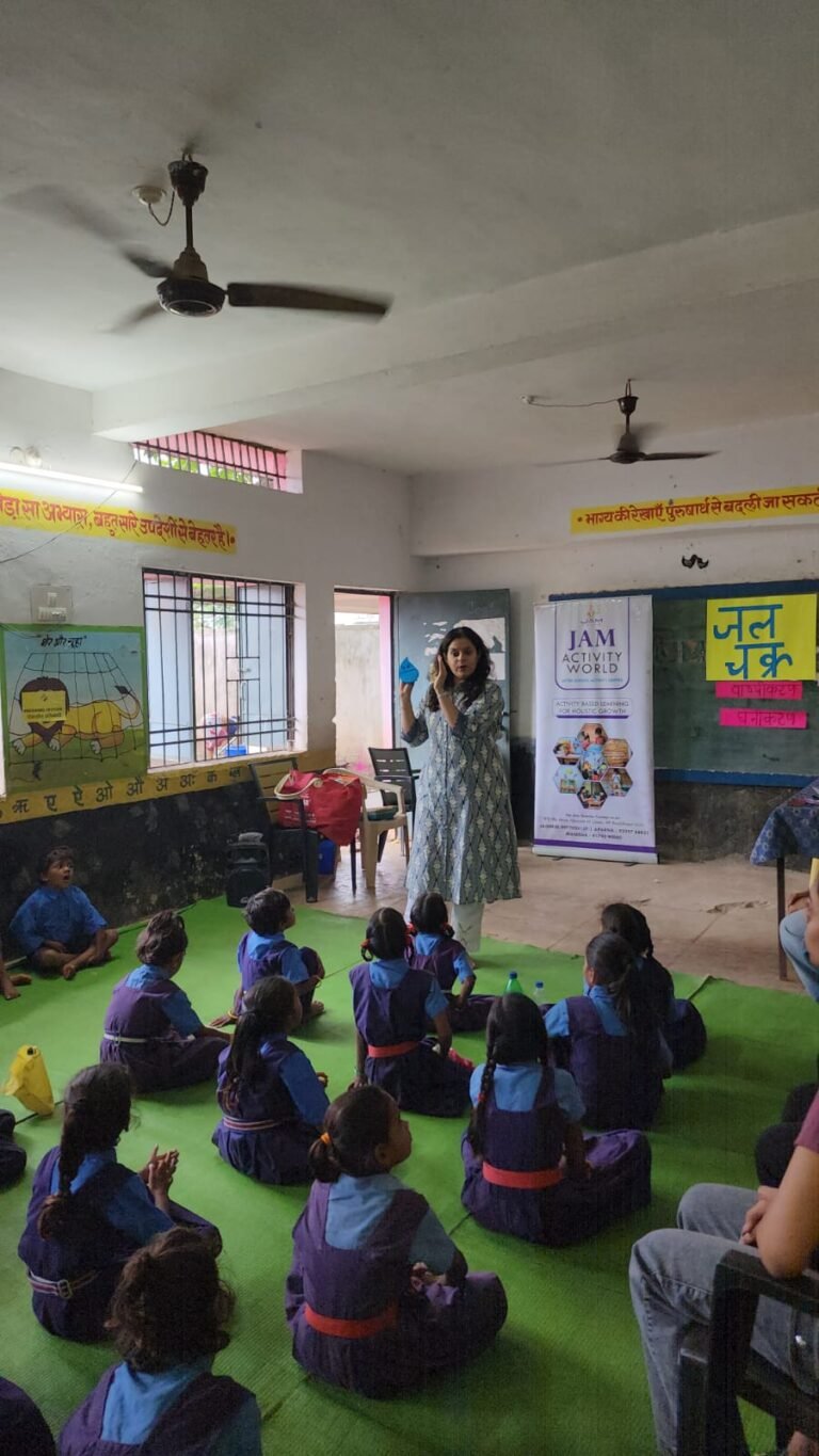 जैम एक्टिविटी वर्ल्ड ने खेल-खेल में बच्चों को बताई मनोरंजक बातें, बताया जल का महत्त्व 