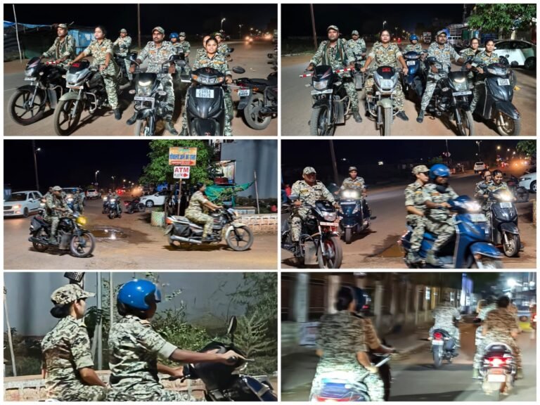 बाईक पेट्रोलिंग “क्यूआरटी” की टीम द्वारा गली मोहल्ले मोहल्ले में गश्त