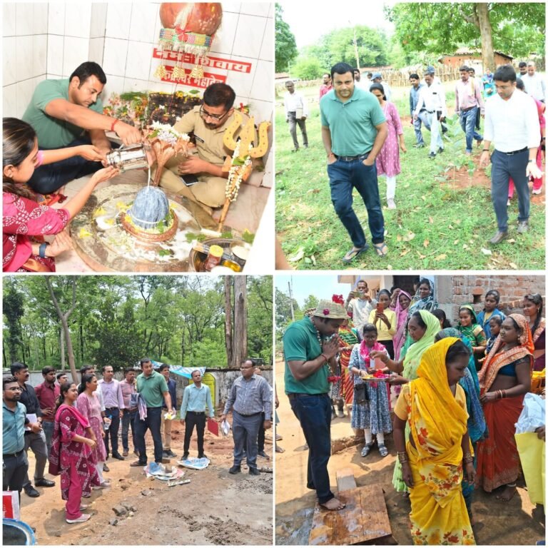 जिले के अंतिम गांव पहुंचे संचालक, प्रधानमंत्री आवास योजना ग्रामीण रजत बंसल