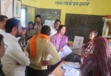 भाजपा प्रदेश उपाध्यक्ष रंजना साहू ने धमतरी के विभिन्न वार्डों में एसआईआर प्रक्रिया की बी एल ए 2 से प्रगति की ली जानकारी