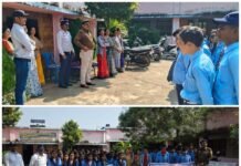 भटगांव में छात्रों को यातायात नियमों एवं नशामुक्ति की दी गई जानकारी