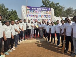 जिला प्रशासन और मीडिया के बीच सद्भावना क्रिकेट मैच