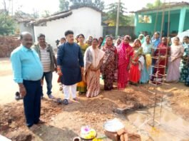 बेंद्रा नवागांव में शिव मंदिर निर्माण का भूमि पूजन, महापौर श्री रामू रोहरा के मुख्य आतिथ्य में सम्पन्न