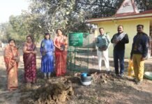 सार्थक ग्रीन धमतरी : स्मृति से हरियाली — जिला जेल परिसर में आम के दो पौधे रोपित