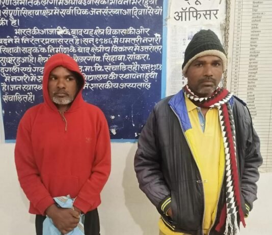 अवैध प्रेम संबंध बना हत्या के प्रयास की वजह, सिहावा में हथौड़े से जानलेवा हमला—दो आरोपी गिरफ्तार