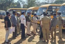 परिवहन विभाग द्वारा स्कूल वाहनों का निरीक्षण, चालकों का स्वास्थ्य परीक्षण, लापरवाही पर कार्रवाई