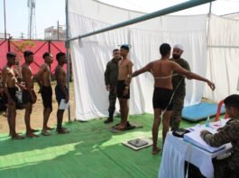 सेना भर्ती के लिए युवाओं में भारी उत्साह, 587 में से 398 अभ्यर्थियों ने दौड़ की परीक्षा उत्तीर्ण की
