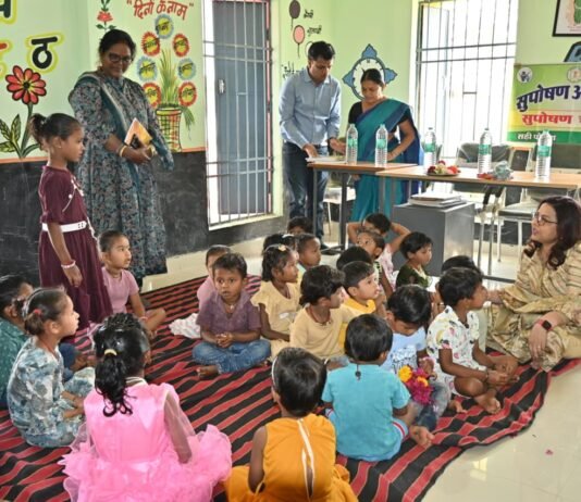 प्रभारी सचिव श्रीमती शम्मी आबिदी ने जी-जामगांव आंगनवाड़ी केंद्र का किया निरीक्षण पोषण, प्रारंभिक शिक्षा एवं मॉनिटरिंग व्यवस्था सुदृढ़ करने दिए निर्देश