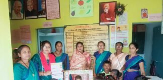 सोरिद वार्ड आंगनबाड़ी केंद्र में मनाया गया वजन त्यौहार, सभापति कौशिल्या देवांगन हुए शामिल