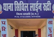 अवैध शराब परिवहन करते आरोपी पर धमतरी पुलिस की सख्त कार्यवाही -धारा 34(2) आबकारी एक्ट के तहत भेजा गया जेल