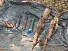 गरियाबंद के सेमरा पहाड़ से नक्सली हथियार व विस्फोटक जब्त