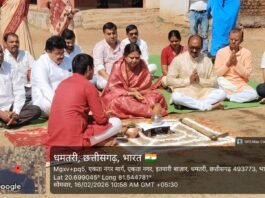 सांसद निधि से सरस्वती शिशु मंदिर में अतिरिक्त कक्ष निर्माण का भूमि पूजन संपन्न