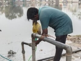 नगर निगम द्वारा मोटर पंपों में क्लोरीन घोल का छिड़काव, 17 पंपों में कार्य पूर्ण