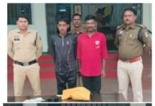 दो अलग- अलग मामलों में गांजा बेचने वाले पर की गई कारवाही