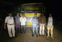 अवैध रेत परिवहन पर टास्क फोर्स की कार्रवाई, 03 हाइवा जब्त