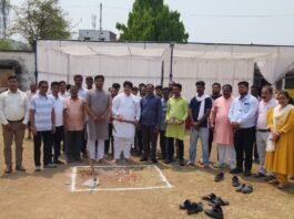 महापौर रामू रोहरा ने किया क्रिकेट बॉक्स निर्माण कार्य का भूमि पूजन रामनवमी की दी शुभकामनाएं