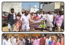 कांग्रेस का भाजपा कार्यालय घेराव, अफीम खेती मामले पर सरकार घिरी