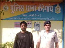 ग्राम भोथापारा में हंगामा कर रहे युवक को धमतरी पुलिस ने किया गिरफ्तार, जेल भेजा गया