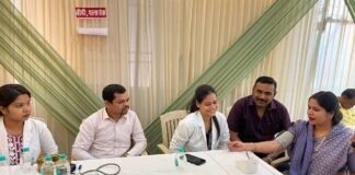 विशाल नि:शुल्क स्वास्थ्य शिविर का आयोजन, सैकड़ों लोगों ने लिया लाभ