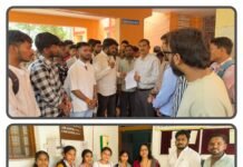 छात्रसंघ चुनाव बहाली को लेकर NSUI का जिला भर में प्रदर्शन, पीजी कॉलेज धमतरी में हंगामा NSUI protest in Dhamtari student union election demand