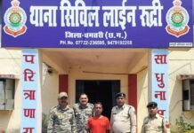 धमतरी: रूद्री पुलिस की कार्रवाई, 35 लीटर अवैध महुआ शराब के साथ आरोपी गिरफ्तार