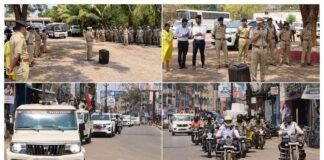 रामनवमी शोभायात्रा को लेकर धमतरी पुलिस का सख्त एक्शन मोड- संयुक्त फ्लैग मार्च से असामाजिक तत्वों में भय, आमजन में विश्वास का संचार