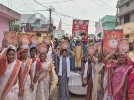 भारतीय नववर्ष पर ‘स्वर्वेद यात्रा’ में शामिल हुईं भाजपा प्रदेश उपाध्यक्ष रंजना डीपेंद्र साहू