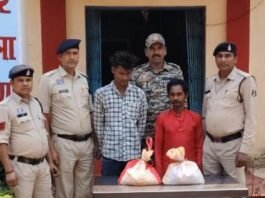 अवैध महुआ शराब बिक्री पर रूद्री पुलिस की एक और कार्यवाही, दो आरोपी रंगे हाथ गिरफ्तार