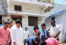 रिसाईपारा पूर्व वार्ड में 13.92 लाख की आरसीसी नाली निर्माण कार्य का भूमिपूजन