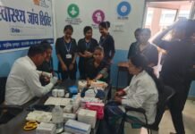 कलेक्टर के निर्देश पर प्रशिक्षणरत युवाओं का स्वास्थ्य परीक्षण
