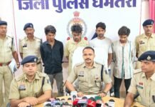 धमतरी में 490 किलो गांजा जब्त: ढाई करोड़ की खेप के साथ तस्करी गिरोह का भंडाफोड़, 5 आरोपी गिरफ्तार