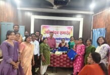 33 वर्षों की गौरवपूर्ण सेवा के बाद श्रीमती सरोज प्रसाद को भावभीनी विदाई