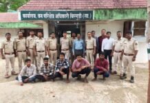 शिकार का वीडियो बनाकर सोशल मीडिया पर डालना पड़ा भारी, पांच युवक गिरफ्तार