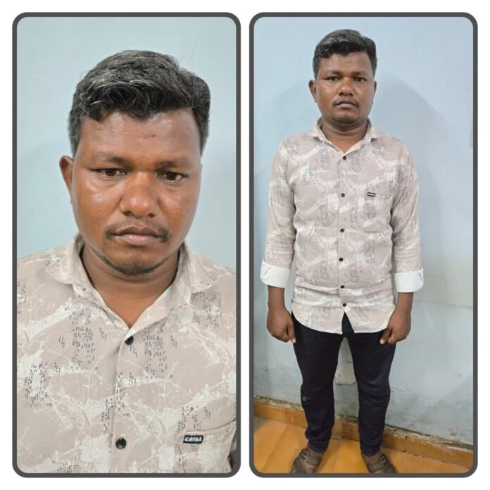 अर्जुनी पुलिस ने 25 पौवा देशी शराब के साथ आरोपी को किया गिरफ्तार
