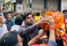 संत रविदास कलश यात्रा का निगम पीडब्ल्यूडी अध्यक्ष ने आशीर्वाद लेकर किया स्वागत