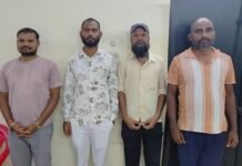 जुआ फड़ पर कोतवाली पुलिस की दबिश, 4 जुआरी गिरफ्तार