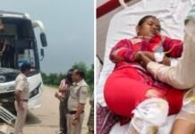 कॉलेज छात्रा को बचाने के प्रयास में डिवाइडर पर चढ़ी कांकेर रोडवेज की बस, बड़ा हादसा टला