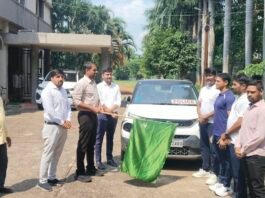 धमतरी के 17 खिलाड़ी राज्य स्तरीय योगासन चैंपियनशिप के लिए रवाना
