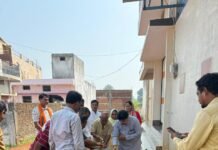 बालाजी कॉलोनी में सीसी रोड निर्माण कार्य का शुभारंभ