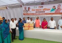 सेवा संकल्प अभियान:आंगनबाड़ी केंद्रों को मिली स्मार्ट टीवी की सौगात