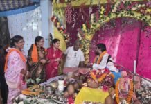 ग्राम शंकरदाह में श्रीमद्भागवत ज्ञान यज्ञ में शामिल हुईं रंजना साहू, भगवान श्रीकृष्ण की बाल लीलाओं का किये श्रवण